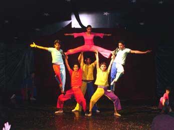 on stage on stage