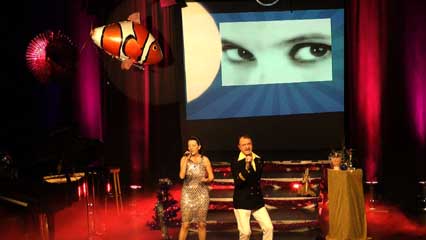 Dr. Ruslana Onassis-Krupp und  Horst Blue