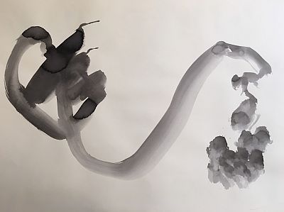 H. Lauterbach, Bewegung2, 2014, 70x50 Aquarell H. Lauterbach, Bewegung2, 2014, 70x50 Aquarell