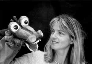 Eva B�hm mit Fridolin